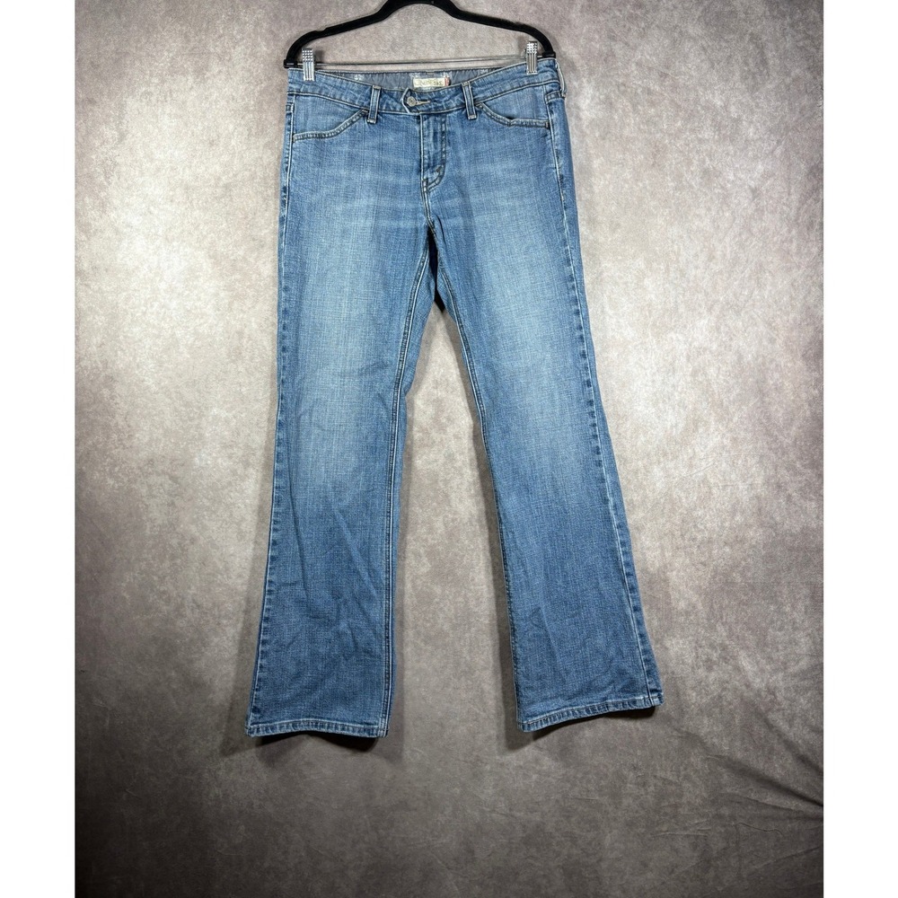 Levis Jeans Womens 10M Blue 545 Low Bootcut Flap Pocket Y2K Stretch Denim Retro